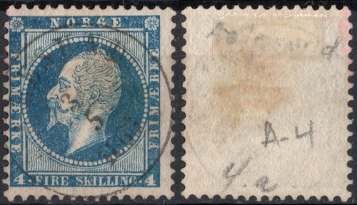 Norvegia 1856 nk 4 - norvegia, 1856-57